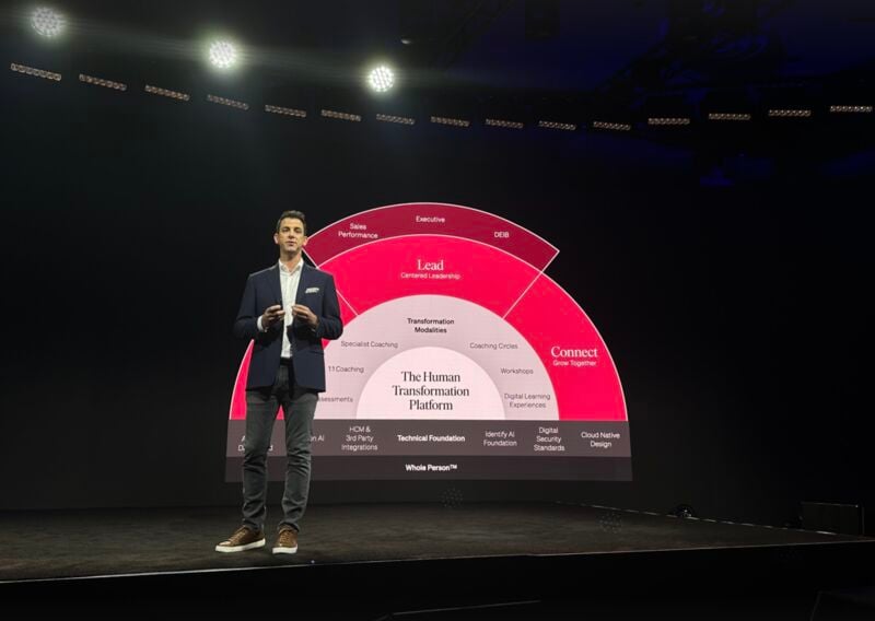 CEO cofounder Alexi Robichaux introduces the Human Transformation Platform at Uplift