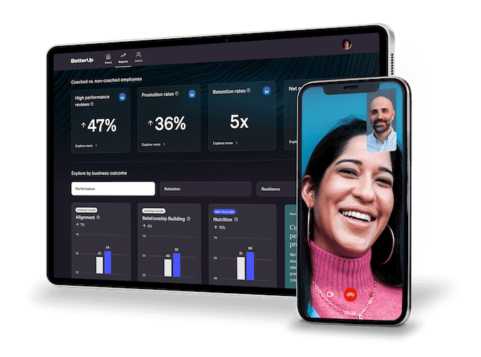 screenshot of betterup insights dashboard